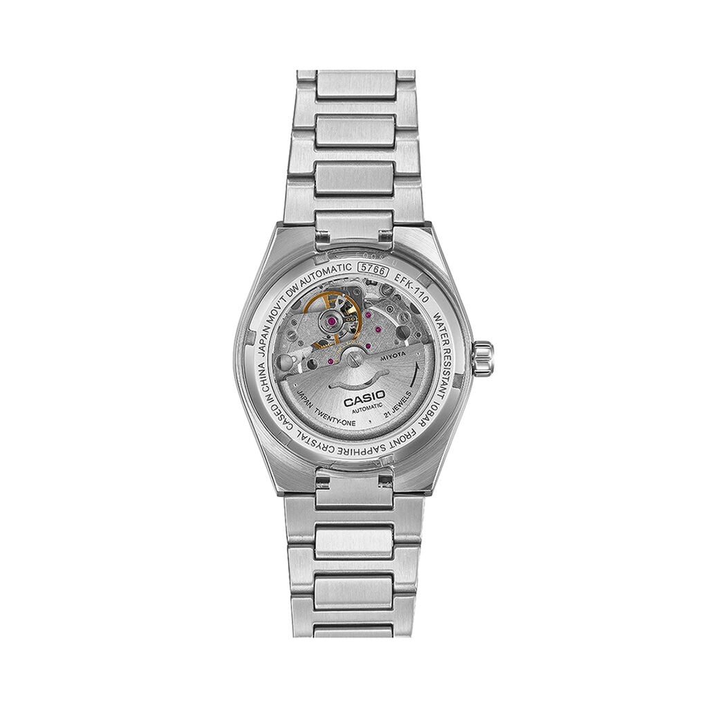 Montre Casio Edifice Automatique Argent&eacute; - F&ecirc;te des p&egrave;res Homme | Histoire d&rsquo;Or