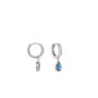Creoles Jerusha Argent Blanc Oxydes De Zirconium