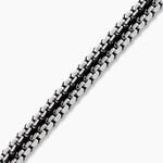 Bracelet Dilhan Acier Blanc - Bracelets cordon Homme | Histoire d&rsquo;Or