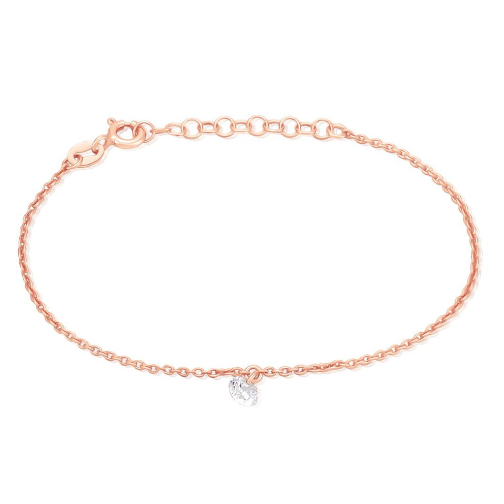 Bracelet Constantin Argent Rose Oxyde De Zirconium