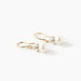 Boucles D'oreilles Pendantes Taissia Or Jaune Perle De Culture
