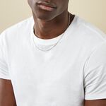 Collier Vivian Argent Blanc - Chaines Homme | Histoire d&rsquo;Or