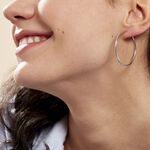 Cr&eacute;oles Valencina Or Blanc - Boucles d'oreilles cr&eacute;oles Femme | Histoire d&rsquo;Or