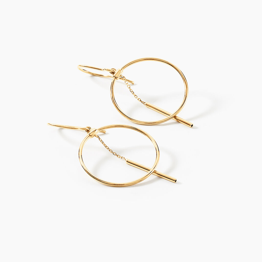 Boucles D'oreilles Pendantes Tila Or Jaune - Boucles d'oreilles pendantes Femme | Histoire d’Or