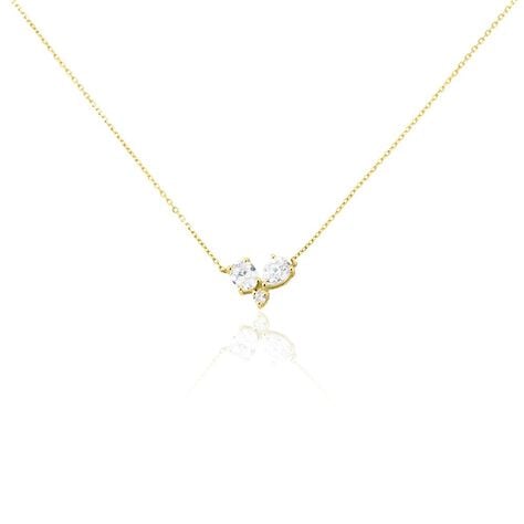 Collier Or Jaune Isidor Oxydes De Zirconium - Colliers Femme | Histoire d’Or