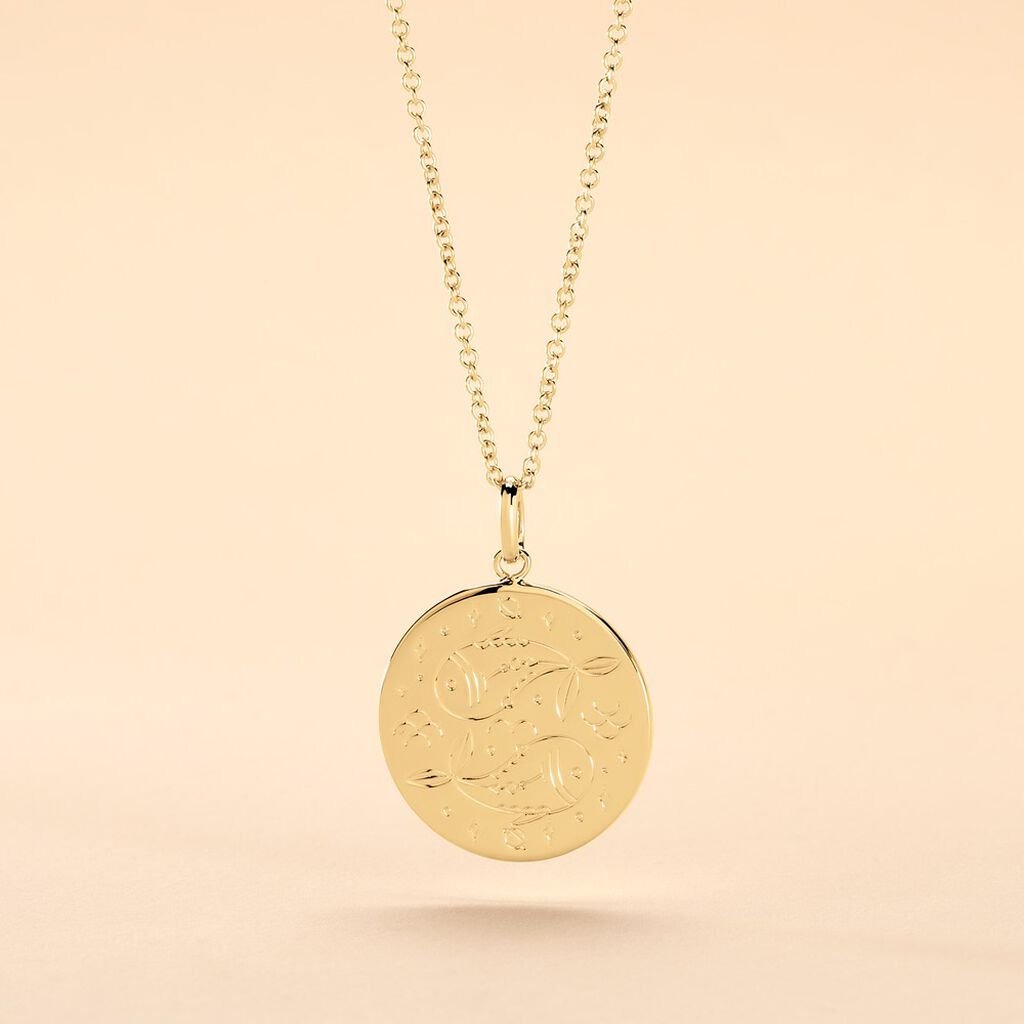 Collier Astro Plaqu&eacute; Or - Bijoux sans pierre Femme | Histoire d&rsquo;Or