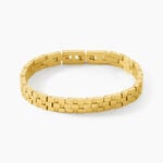 Bracelet Jourdan Manathan Acier Dor&eacute; - Bracelets Homme | Histoire d&rsquo;Or