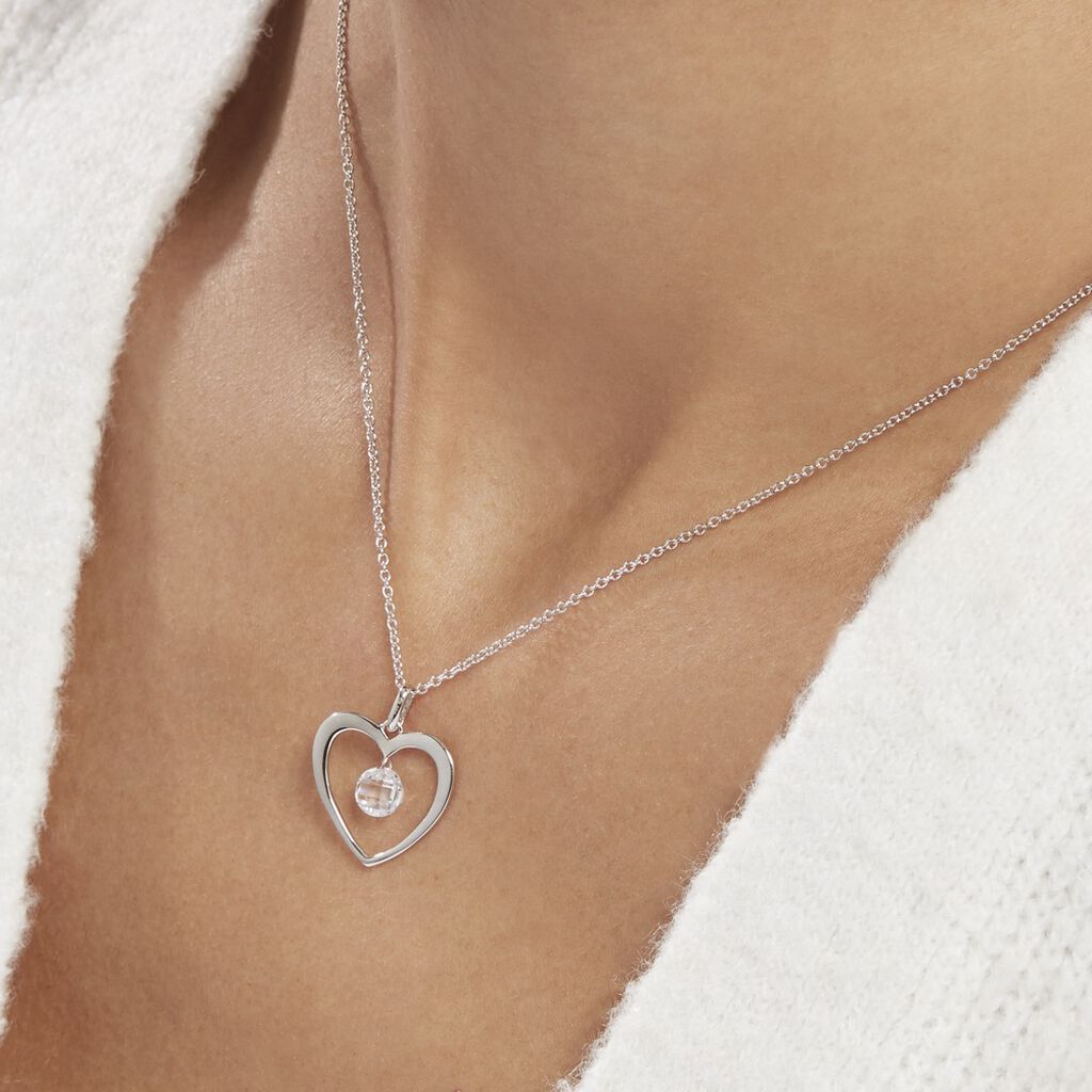 Collier Argent Blanc Armo Oxydes De Zirconium - Colliers fantaisie Femme | Histoire d’Or