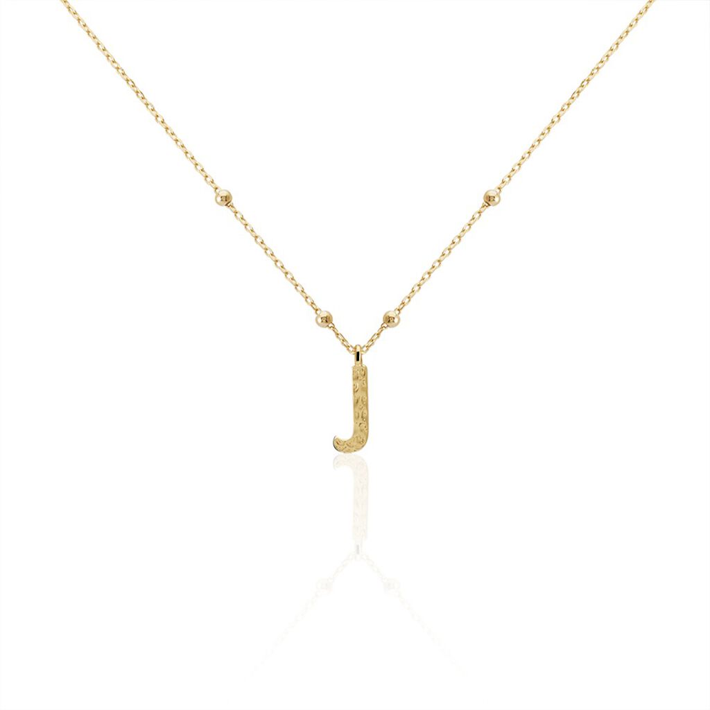 Collier Plaqué Or Jaune Lettra - Colliers fantaisie Femme | Histoire d’Or