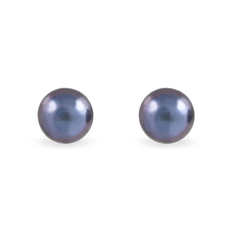 Boucles D'oreilles Puces Yannieae Or Jaune Perle De Culture - Clous d'oreilles Femme | Histoire d’Or
