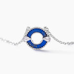 Collier Serafine Argent Blanc Lapis Lazuli Oxyde - Colliers fantaisie Femme | Histoire d&rsquo;Or