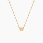 Collier Obeline Argent Dor&eacute; A L'Or 750/1000 Nacre - Colliers Coeur Femme | Histoire d&rsquo;Or
