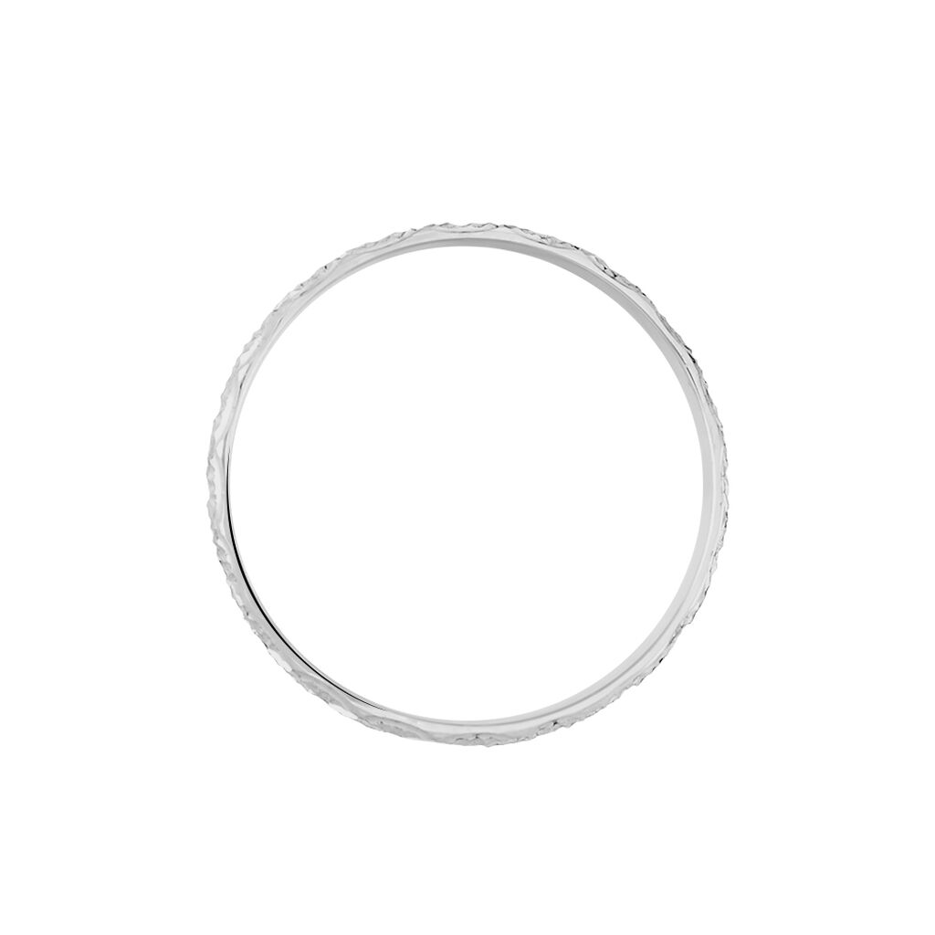 Alliance Ginny Ruban Plat Or Blanc - Alliances Femme | Histoire d’Or