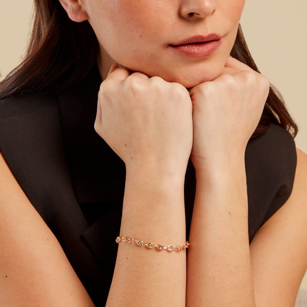 Bracelet Dami Or Tricolore - Bracelets chaîne Homme | Histoire d’Or