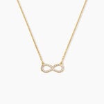 Collier Klothilda Argent Dor&eacute; A L'Or 750/1000 Oxyde De Zirconium - F&ecirc;te des m&egrave;res Femme | Histoire d&rsquo;Or