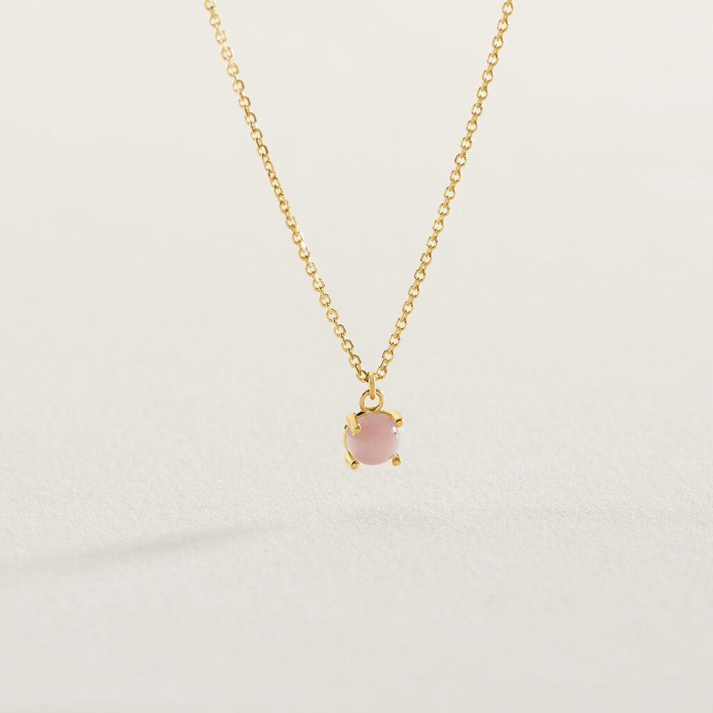 Collier Campsis Or Jaune Calcedoine - Colliers Femme | Histoire d’Or