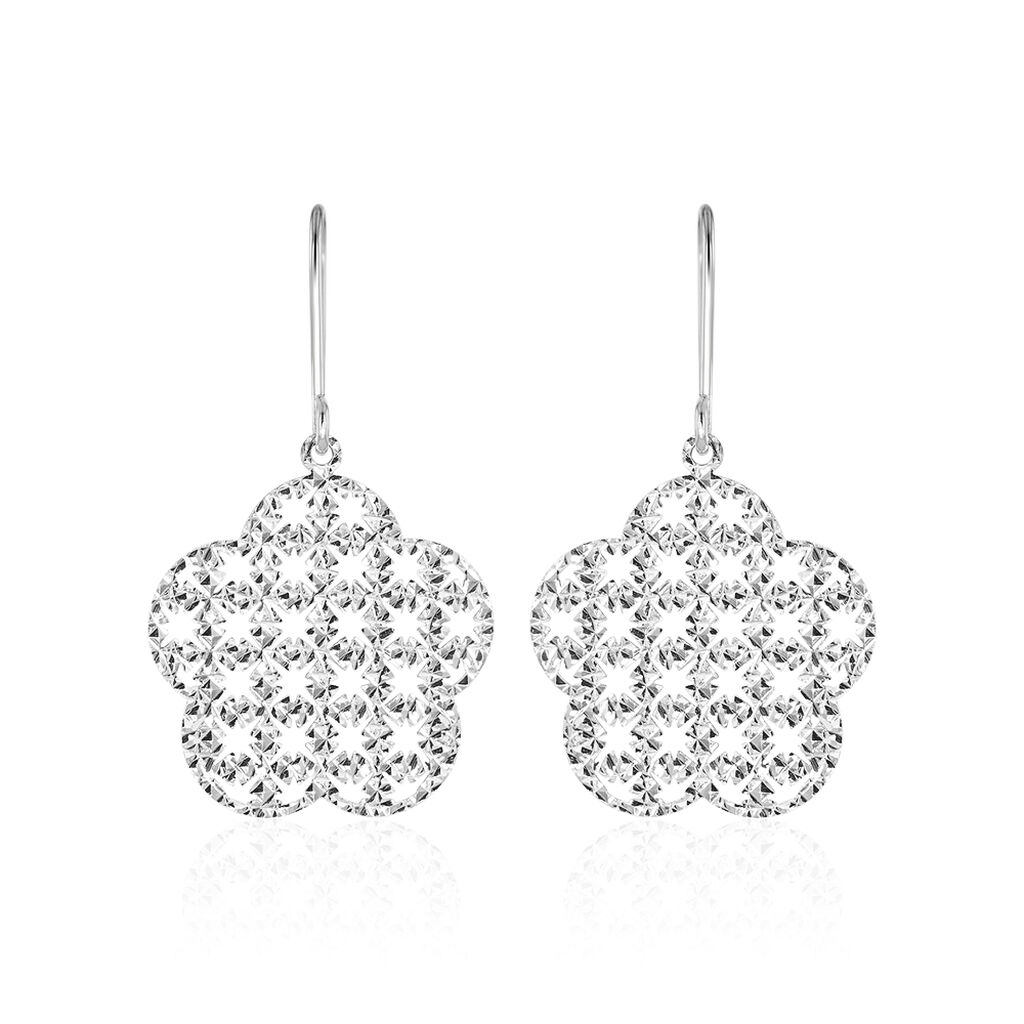Boucles D'oreilles Pendantes Anya Or Blanc - Boucles d'oreilles pendantes Femme | Histoire d&rsquo;Or
