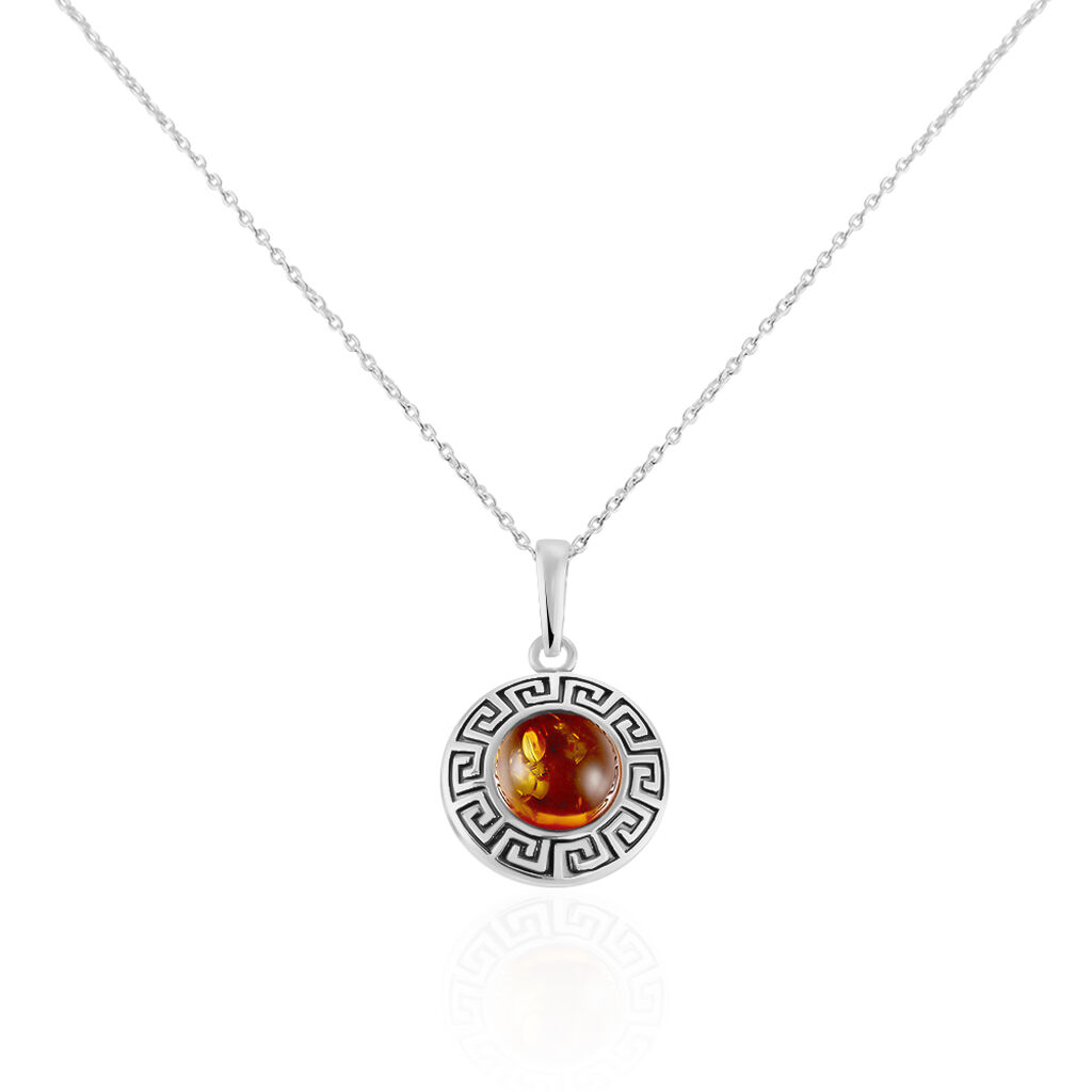 Collier Argent Blanc Vieilli Adar Ambre - Colliers fantaisie Femme | Histoire d’Or
