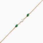 Bracelet Amazone Plaqu&eacute; Or Jaune Oxyde De Zirconium - Bracelets Femme | Histoire d&rsquo;Or