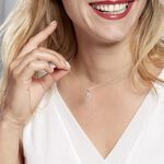 Collier Dai Or Blanc Topaze Oxyde - Colliers Femme | Histoire d&rsquo;Or