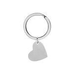 Porte Clefs Alambrima Acier Blanc - Bijoux Forme Femme | Histoire d&rsquo;Or