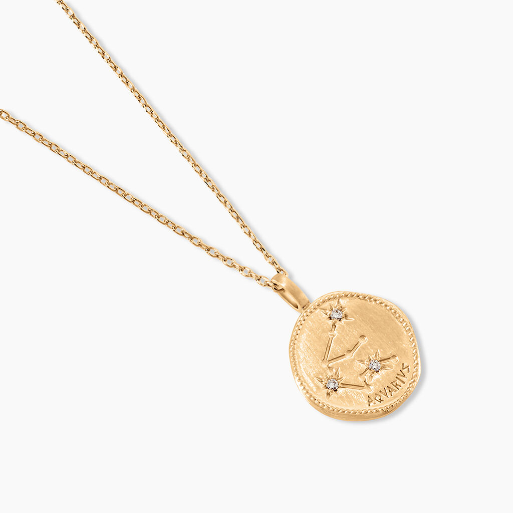 Collier Iago Plaqu&eacute; Or Oxydes De Zirconium - Colliers Zodiaque Femme | Histoire d&rsquo;Or
