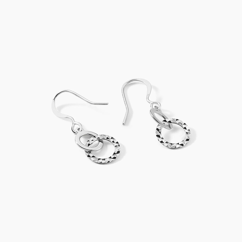 Boucles D'oreilles Pendantes Argent Blanc - Boucles d'oreilles fantaisie Femme | Histoire d’Or