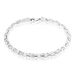 Bracelet Maille Lancelot Argent Blanc - Bracelets chaîne Homme | Histoire d’Or