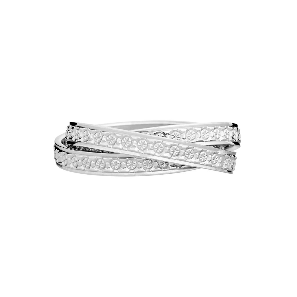 Alliance Bertina Demi Jonc Classique Or Blanc -  Femme | Histoire d’Or