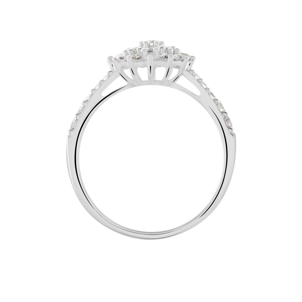 Bague Or Blanc  Chouchana Diamant Synthetique - Bagues avec pierre Femme | Histoire d’Or