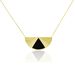 Collier Acier Dore Sunshine - Colliers fantaisie Femme | Histoire d’Or