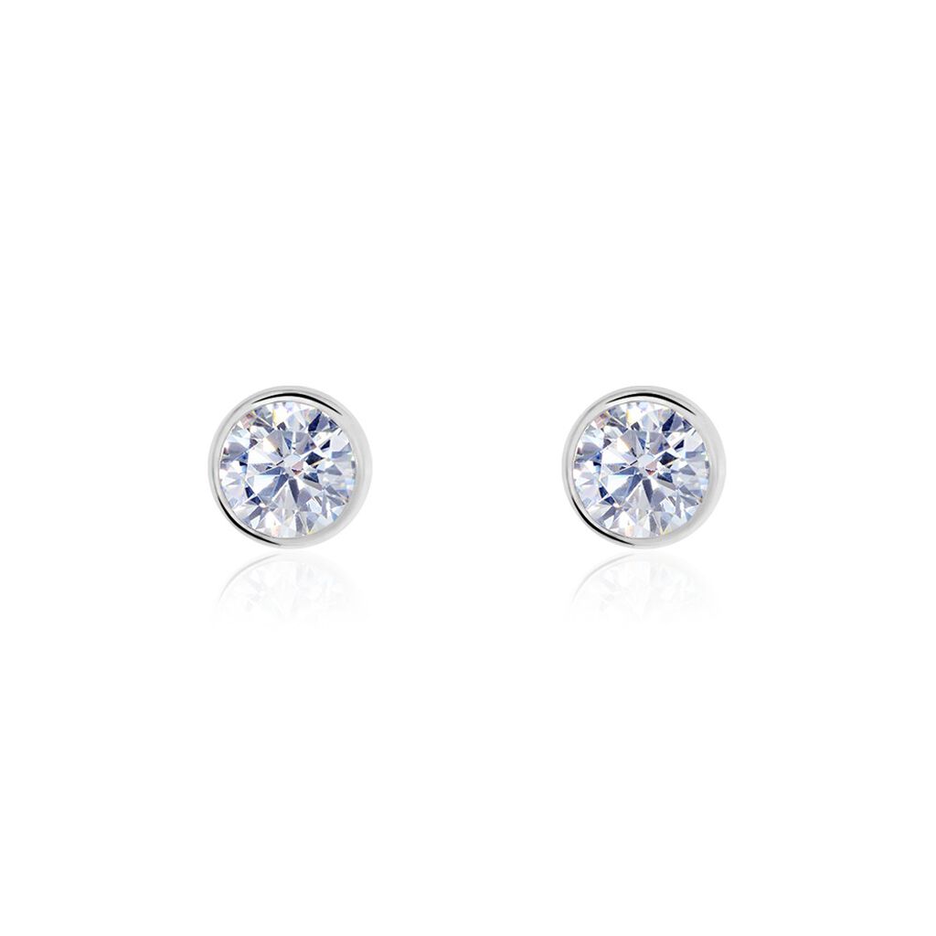 Boucles D'oreilles Pendantes Abha Argent Blanc Oxyde De Zirconium - Boucles d'oreilles fantaisie Femme | Histoire d’Or