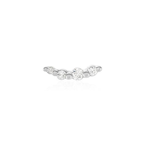 Piercing D'oreille Unitaire Acadia Argent Blanc Oxyde De Zirconium - Boucles d'oreilles fantaisie Femme | Histoire d&rsquo;Or