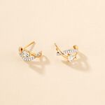 Cr&eacute;oles Clothilde Or Jaune Topaze Oxyde De Zirconium - Boucles d'oreilles cr&eacute;oles Femme | Histoire d&rsquo;Or