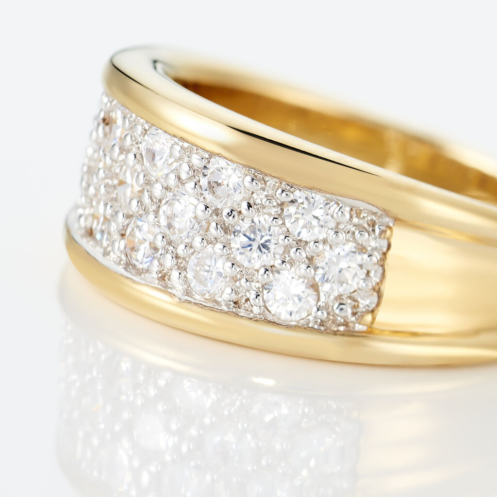 Bague Guerline Plaqué Or Jaune Oxyde De Zirconium - Bagues avec pierre Femme | Histoire d’Or