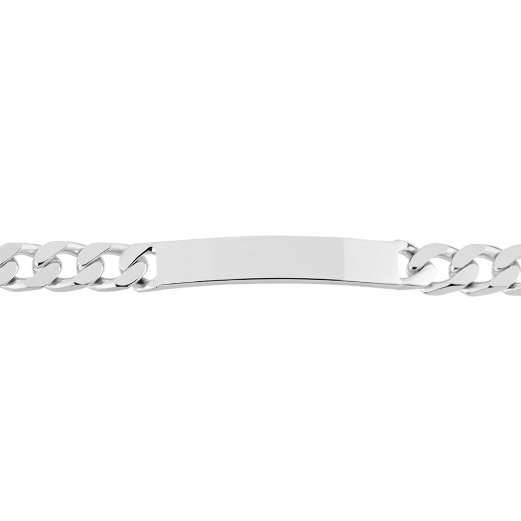 Bracelet Identité Vivian Argent Blanc - Gourmettes Homme | Histoire d’Or