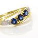 Bague Or Jaune Abelard Saphirs Diamants - Bagues avec pierre Femme | Histoire d’Or
