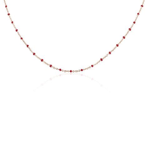 Collier Argent Rose Polka - Colliers fantaisie Femme | Histoire d’Or