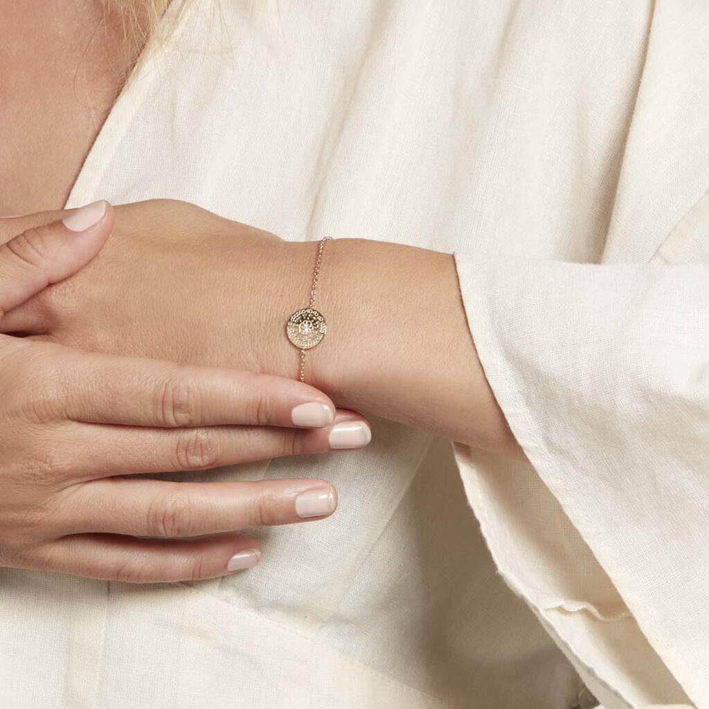 Bracelet Laurina Plaqué Or Jaune Oxyde De Zirconium - Bracelets Femme | Histoire d’Or