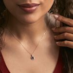 Collier Or Jaune Angelika Saphir - Colliers Femme | Histoire d&rsquo;Or