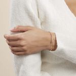 Bracelet Jonc Plaqu&eacute; Or Jaune Nilay Oxyde De Zirconium - Bracelets Femme | Histoire d&rsquo;Or