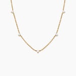 Collier Gasparine Plaqu&eacute; Or Jaune Oxyde De Zirconium - F&ecirc;te des m&egrave;res Femme | Histoire d&rsquo;Or