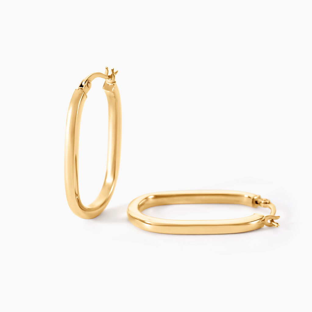 Cr&eacute;oles Sostrate Or Jaune - Boucles d'oreilles cr&eacute;oles Femme | Histoire d&rsquo;Or