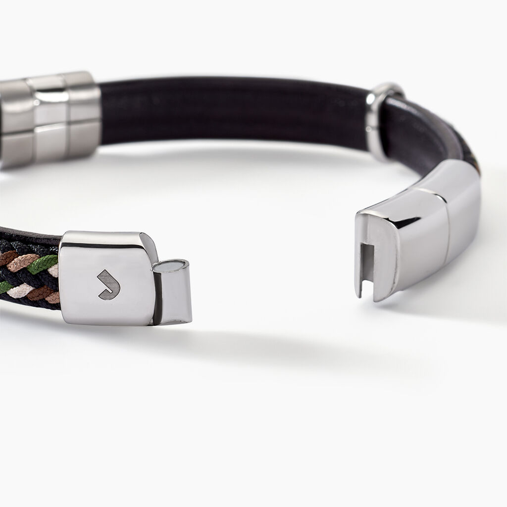 Bracelet Jourdan Cuir Multicolore - Bracelets Homme | Histoire d’Or