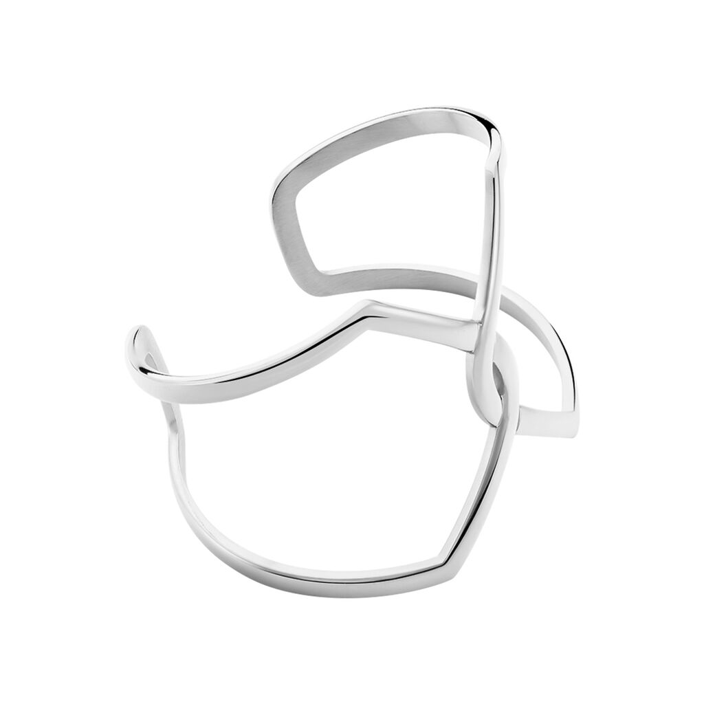 Bracelet Jonc Adelind Acier Blanc - Bracelets fantaisie Femme | Histoire d’Or