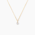 Collier Or Jaune Emilee Oxyde De Zirconium - Colliers Enfant | Histoire d&rsquo;Or