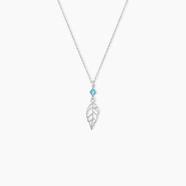 Collier Argent Blanc Angelika Pierres Synthetiques - Bijoux Plume Femme | Histoire d’Or
