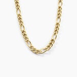 Collier Maille Acier Dor&eacute; Virgil - Chaines Homme | Histoire d&rsquo;Or