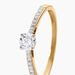 Bague Solitaire Hemera Or Jaune Diamant Synthetique - Bagues solitaires Femme | Histoire d’Or