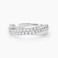 Bague Aglae Or Blanc Oxyde De Zirconium